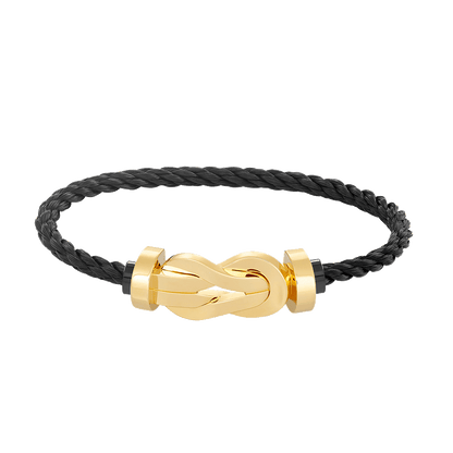 [⭐Seralia]CHANCE LARGE 8 FIGURE BUCKLE NO DIAMOND BRACELET GOLD