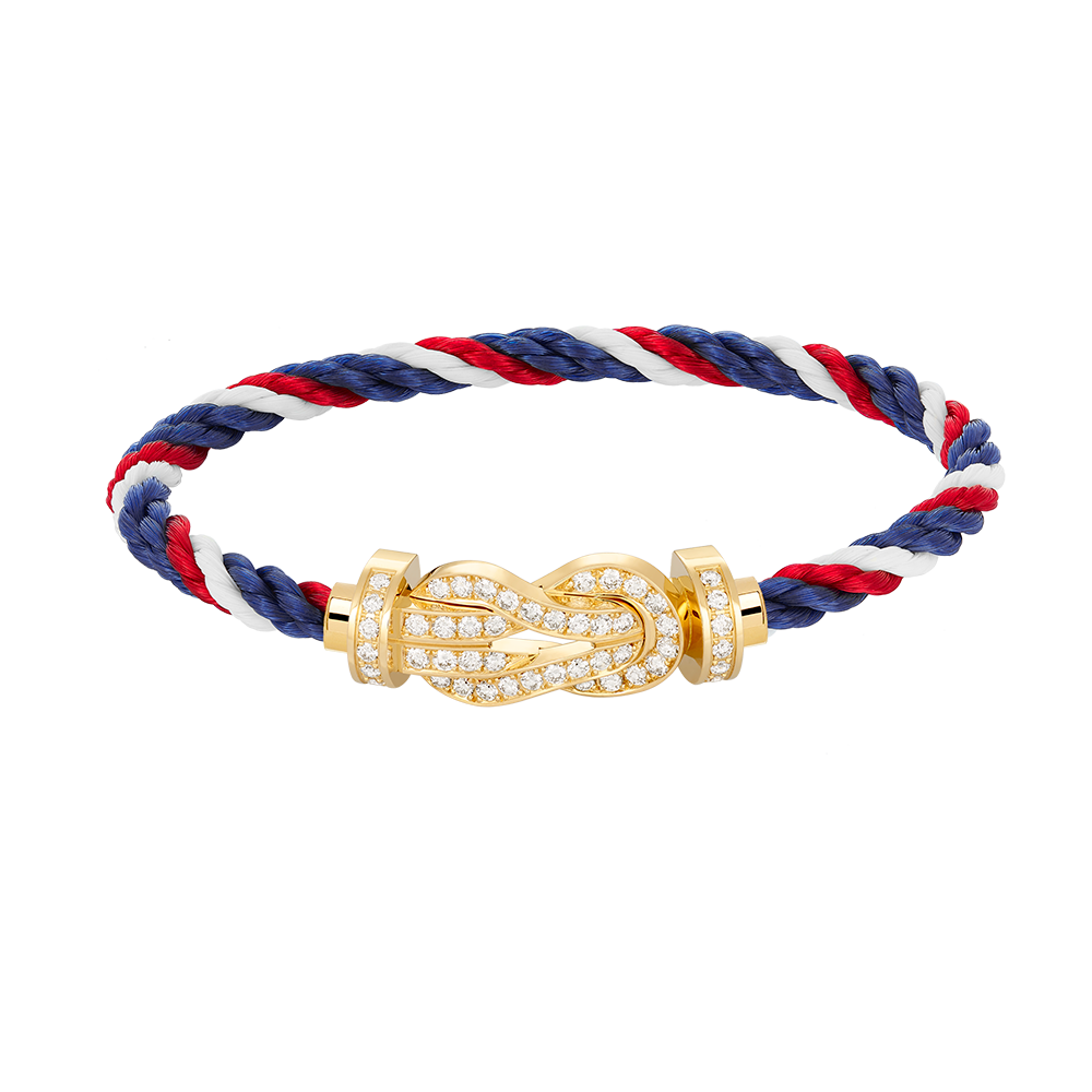 [⭐Seralia]CHANCE LARGE 8 FIGURE BUCKLE FULLDIAMOND BRACELET GOLD