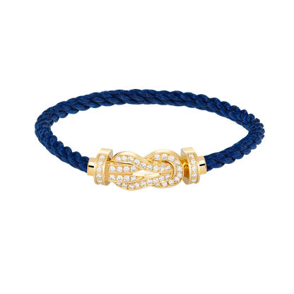 [⭐Seralia]CHANCE LARGE 8 FIGURE BUCKLE FULLDIAMOND BRACELET GOLD