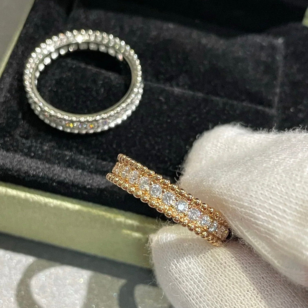 [⭐Seralia]PERLEE DIAMOND SILVER RING
