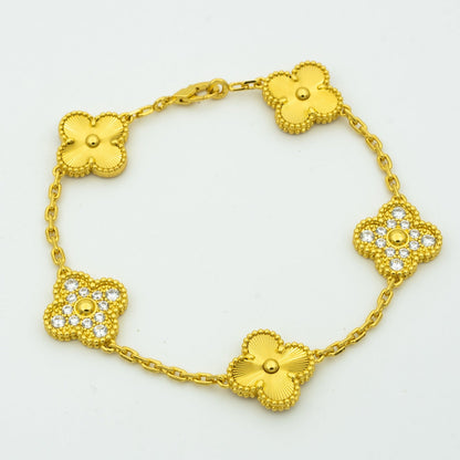 [⭐Seralia] CLOVER 5 MOTIF LASER BRACELET COLLECTION