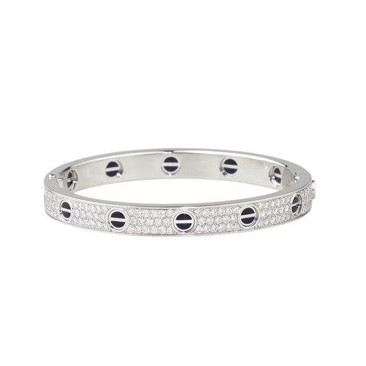 [⭐Seralia]LOVE BRACELET 6.1MM DIAMOND-PAVED CERAMIC