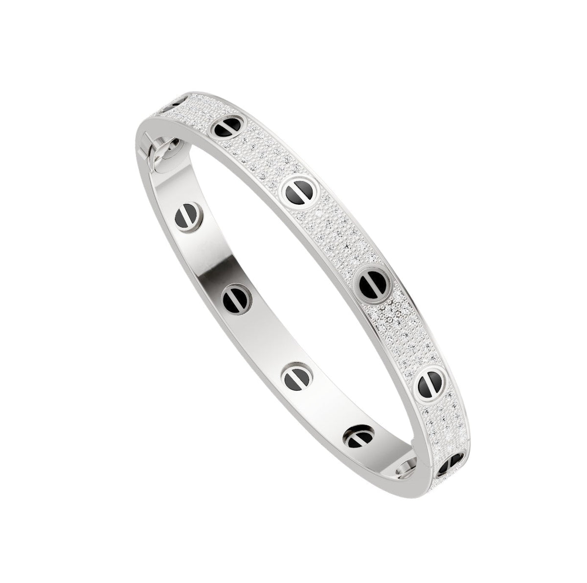 [⭐Seralia]LOVE BRACELET 6.1MM DIAMOND-PAVED CERAMIC