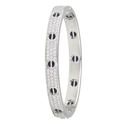 [⭐Seralia]LOVE BRACELET 6.1MM DIAMOND-PAVED CERAMIC