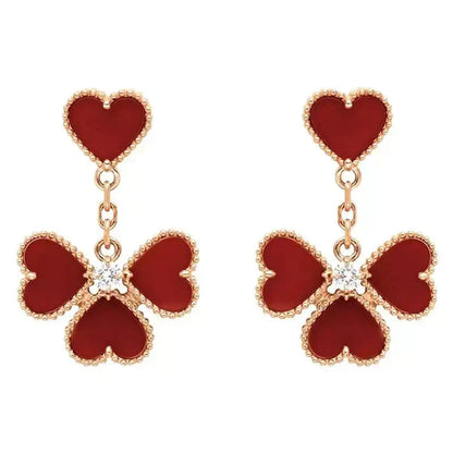[⭐Seralia]SWEET CLOVER CARNELIAN EARRINGS