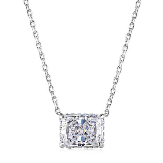 [Lucky Jewelry]Luxurious Square Shape Colorful Necalack