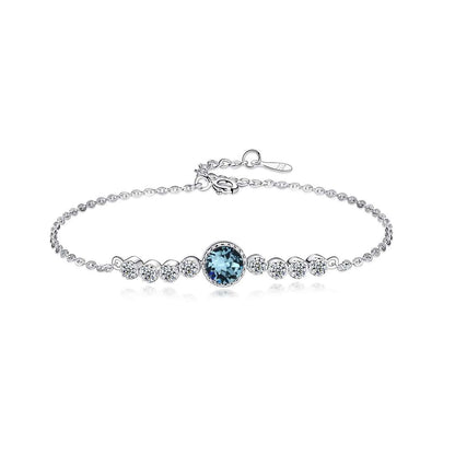 [Lucky Jewelry]Luxurious Heart Of The Ocean Bracelet