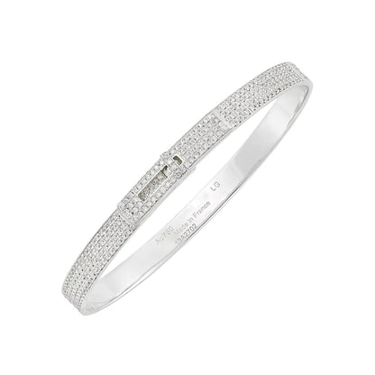 [⭐Seralia]HM KELLY BRACELET IN SILVER AND FULL PAVE DIAMOND
