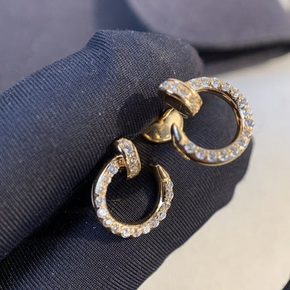 [⭐Seralia]JUSTE EARRINGS GOLD DIAMONDS