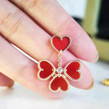 [⭐Seralia]SWEET CLOVER CARNELIAN EARRINGS