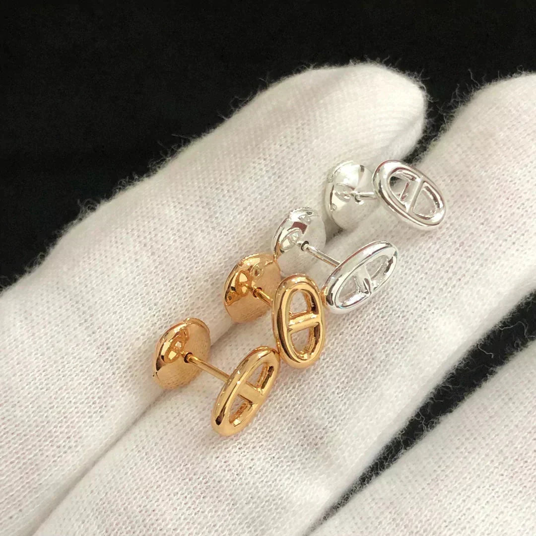 [⭐Seralia]CHAINE SMALL EARRINGS GOLD AND SILVER