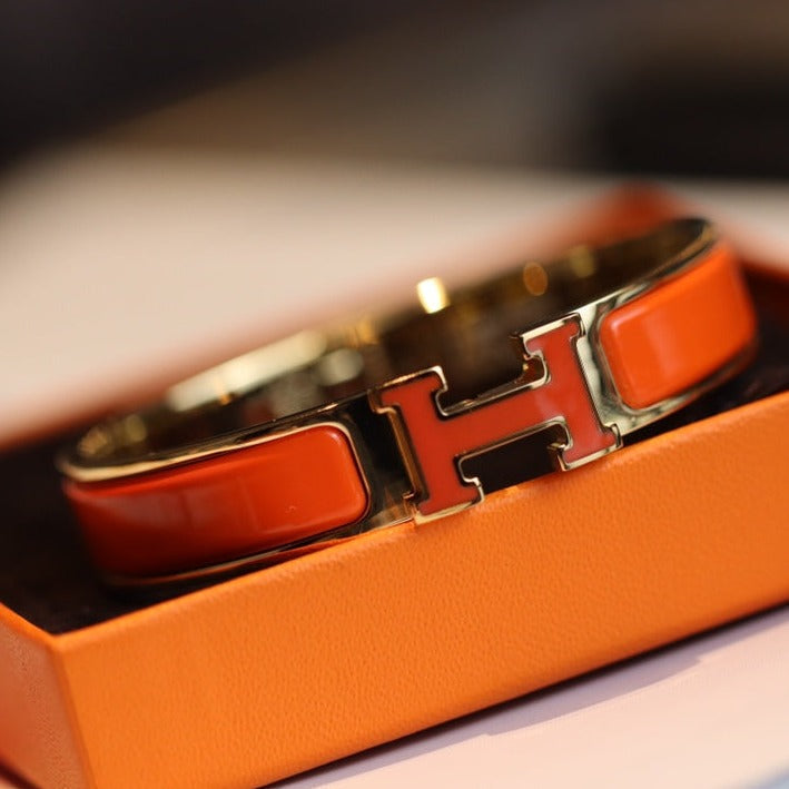 [⭐Seralia]H BRACELET 12MM GOLD