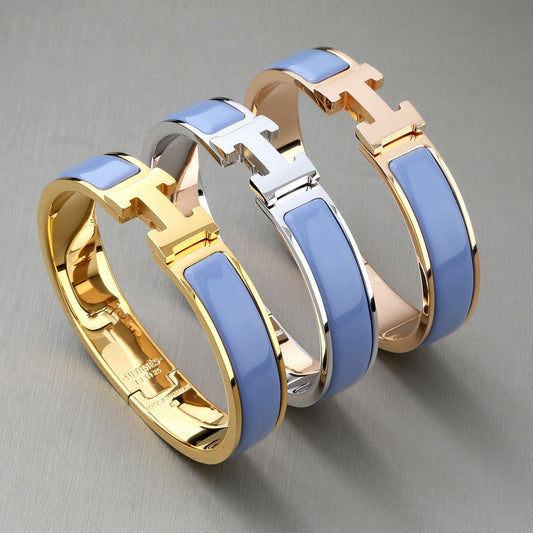 [⭐Seralia]H BRACELET ROMANTIC BLUE 12MM