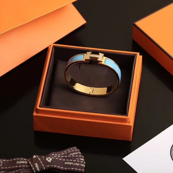 [⭐Seralia]H CLOUD BLUE BRACELET GOLD DIAMOND