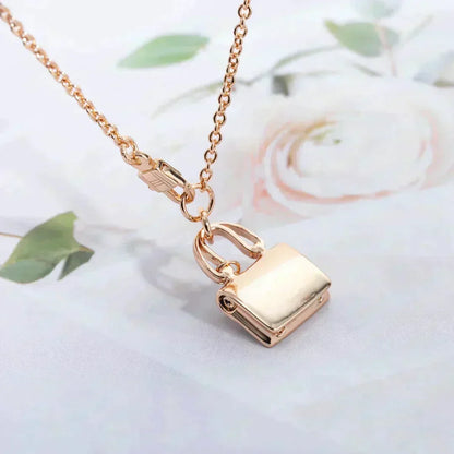 [⭐Seralia]AMULETTE PEDANT ROSE GOLD NECKLACE