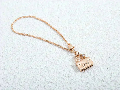 [⭐Seralia]AMULETTE PEDANT ROSE GOLD NECKLACE