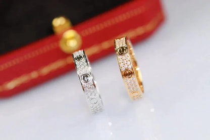 [⭐Seralia]LOVE RING 3.6MM DIAMOND PAVED