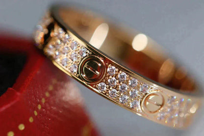 [⭐Seralia]LOVE RING 3.6MM DIAMOND PAVED