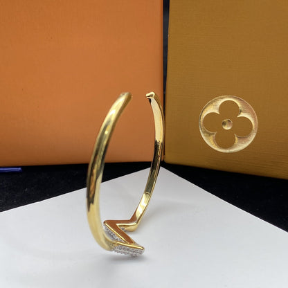 [⭐Seralia]VOLTE UPSITE DOWN DIAMOND GOLD OPEN BRACELET