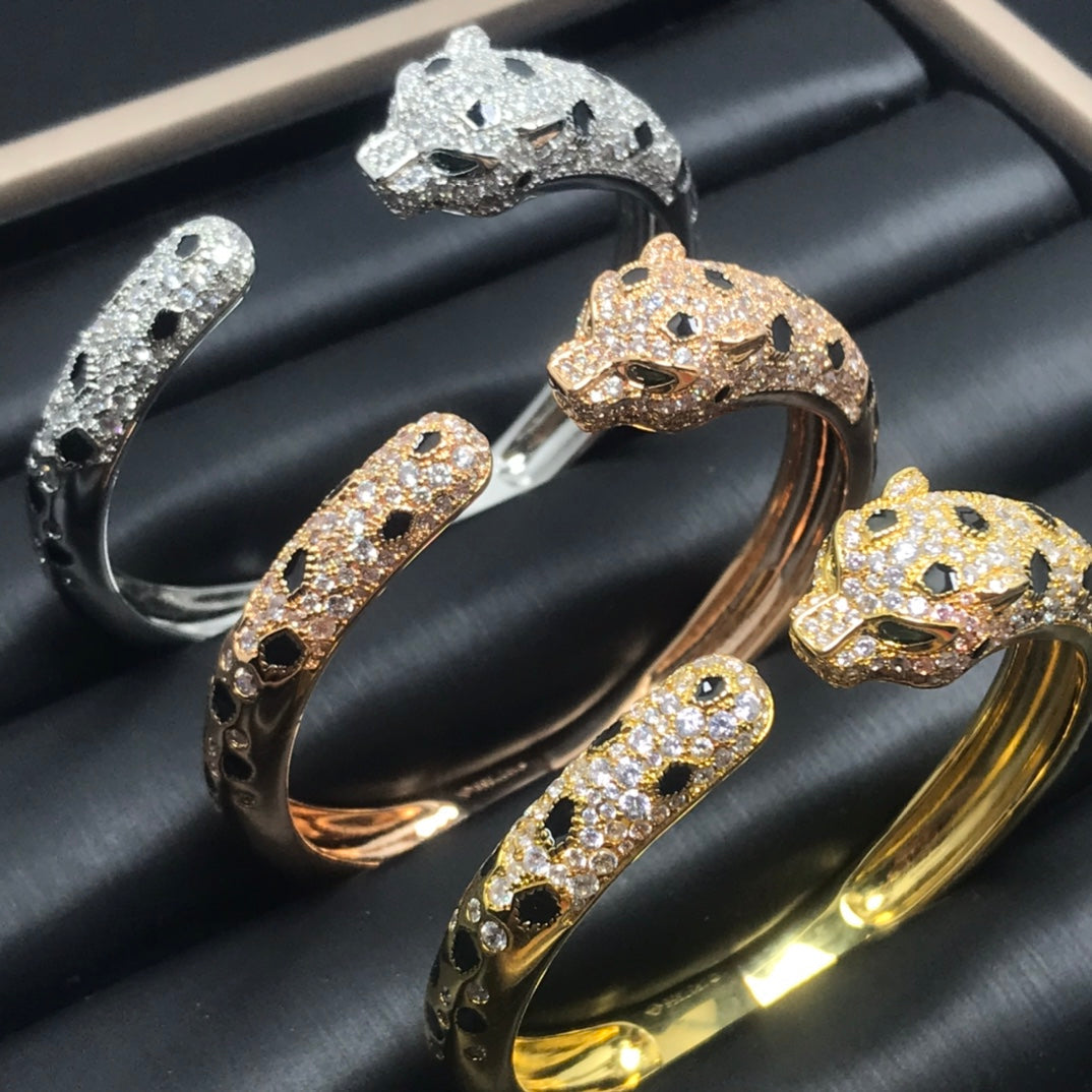 [⭐Seralia]PANTHERE BIG BRACELET DIAMONDS