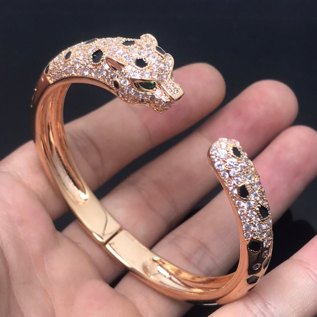 [⭐Seralia]PANTHERE BIG BRACELET DIAMONDS