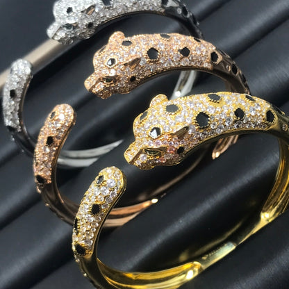 [⭐Seralia]PANTHERE BIG BRACELET DIAMONDS