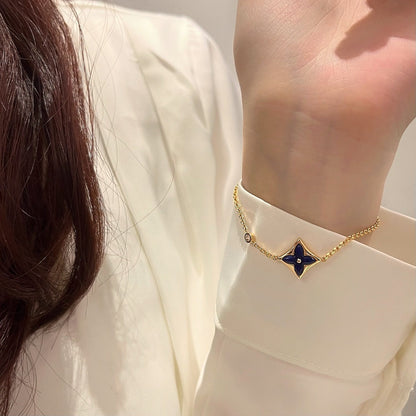 [⭐Seralia]COLOR STAR PINK GOLD DIAMOND BRACELET