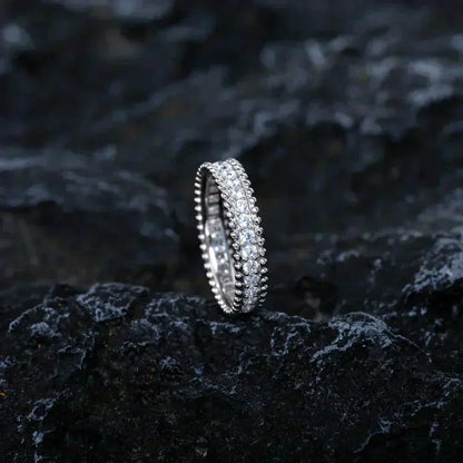 [⭐Seralia]PERLEE DIAMOND SILVER RING