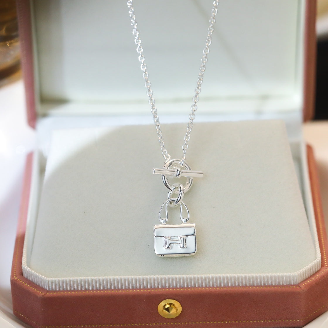 [⭐Seralia]POP H PEDANT SILVER NECKLACE