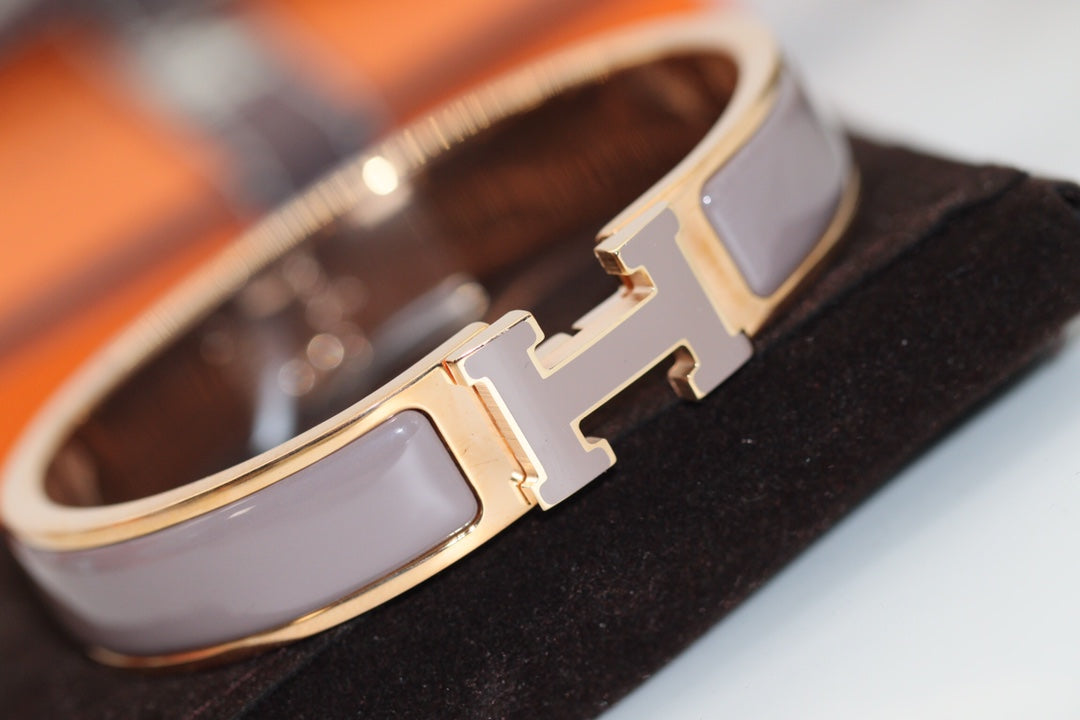 [⭐Seralia]H BRACELET 12MM BROWN