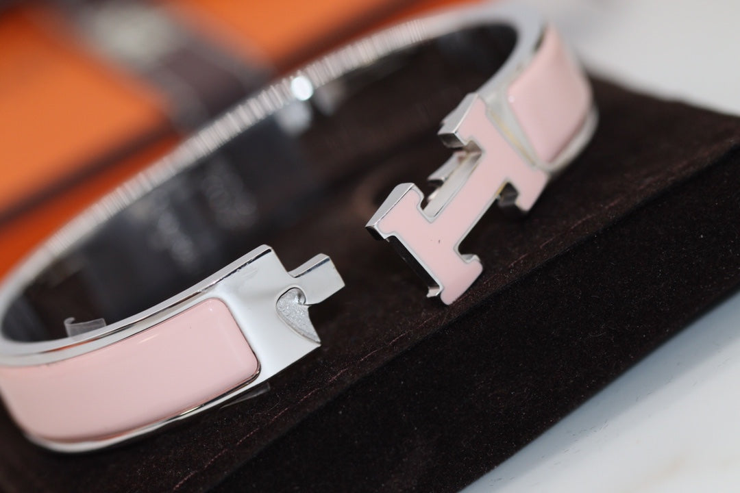 [⭐Seralia]H BRACELET 12MM PINK