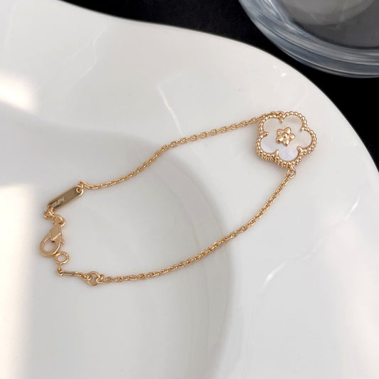 [⭐Seralia]LUCKY SPRING ROSE GOLD MOP BRACELET