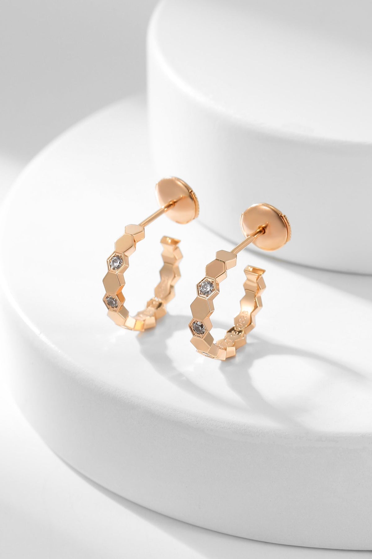 [⭐Seralia]BEE LOVE DIAMOND HOOP EARRINGS