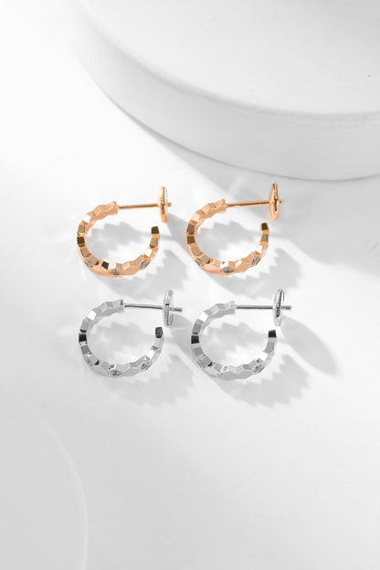 [⭐Seralia]BEE LOVE DIAMOND HOOP EARRINGS