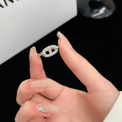 [⭐Seralia]RONDE SMALL SILVER DIAMOND RING
