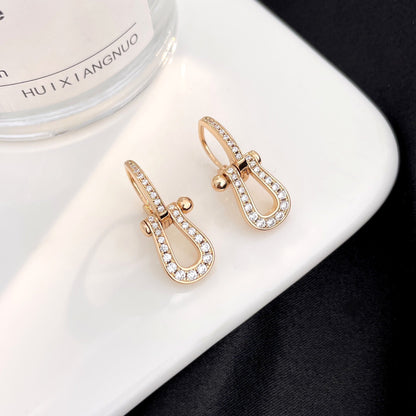[⭐Seralia]FORCE 10 FULL DIAMOND DROP EARRINGS MEDIUM MODEL