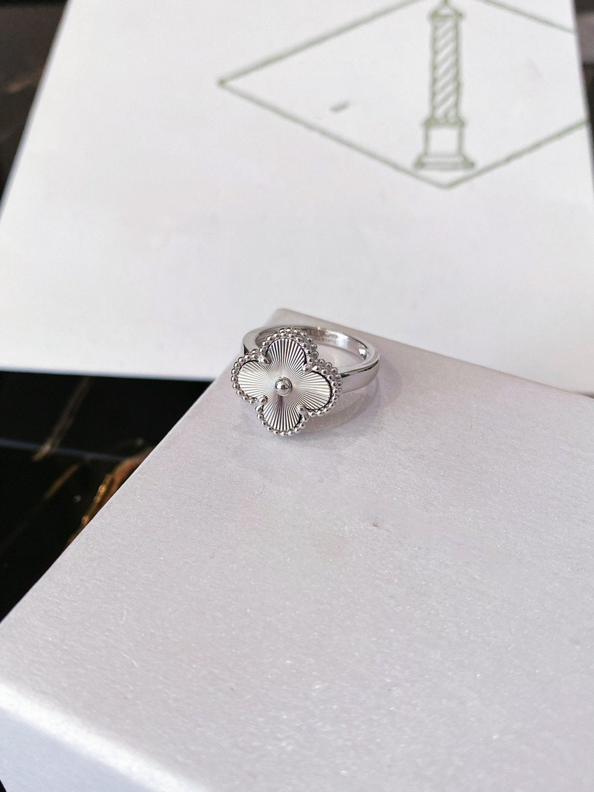 [⭐Seralia]CLOVER SILVER RING