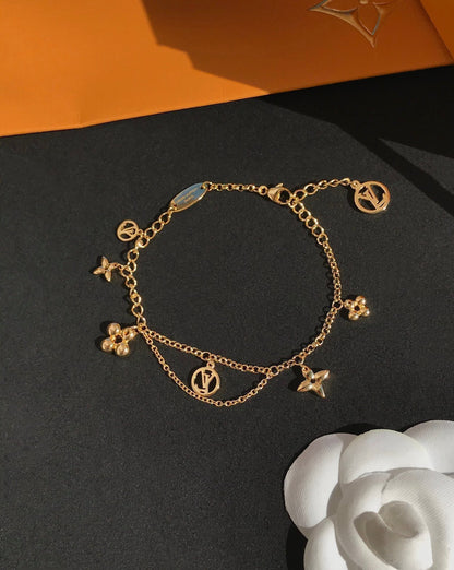 [⭐Seralia]BLOOMING PINK GOLD MOP BRACELET