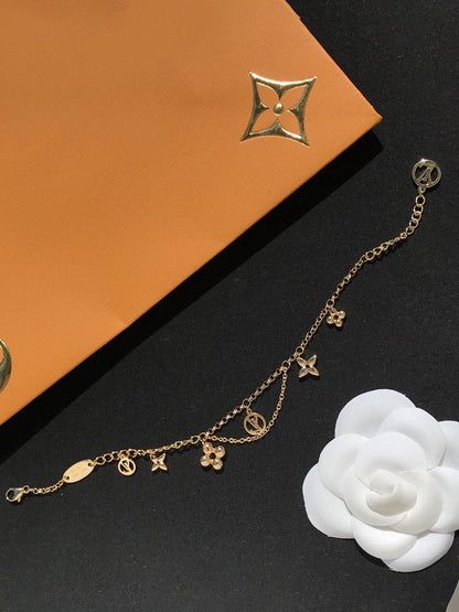 [⭐Seralia]BLOOMING PINK GOLD MOP BRACELET