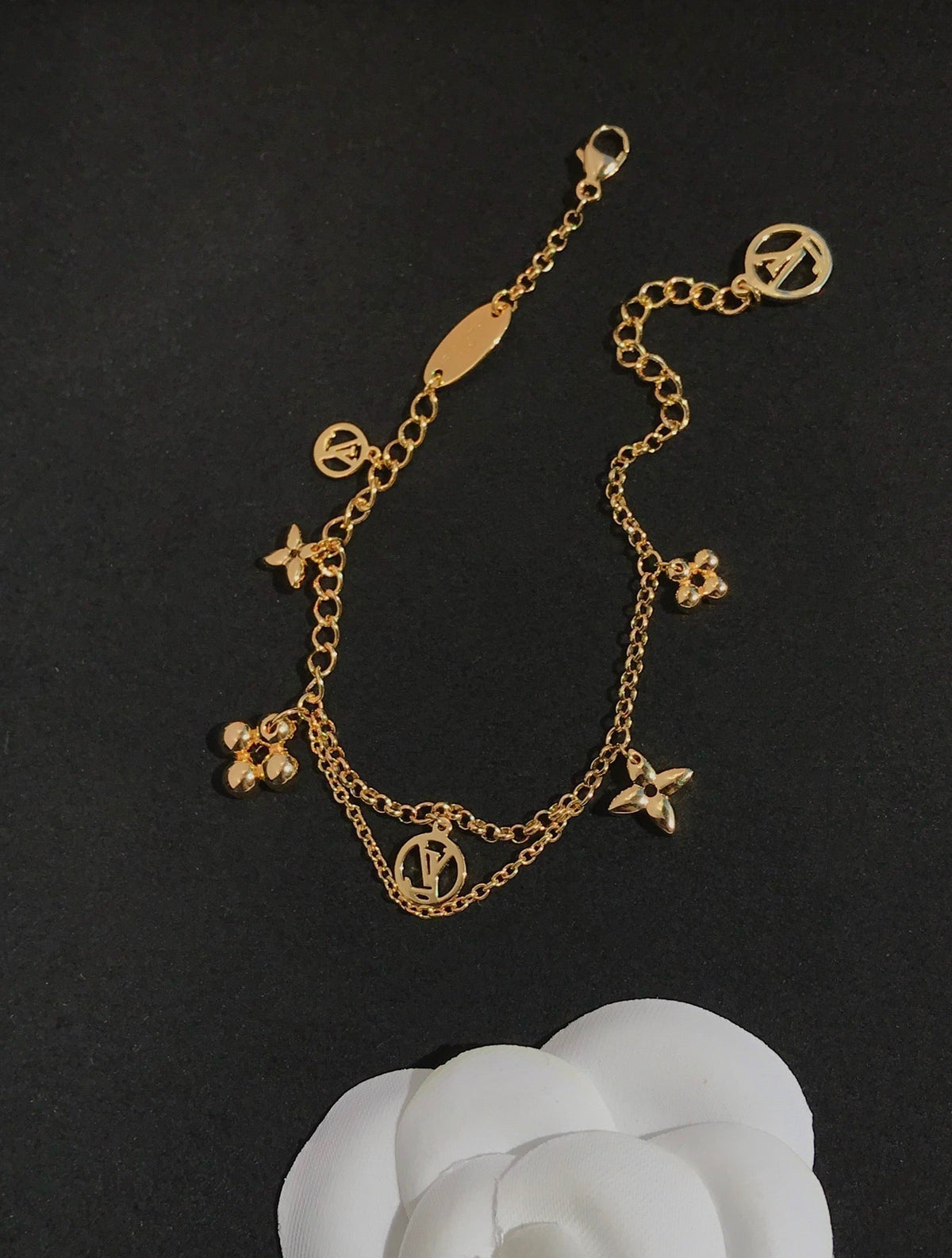 [⭐Seralia]BLOOMING PINK GOLD MOP BRACELET