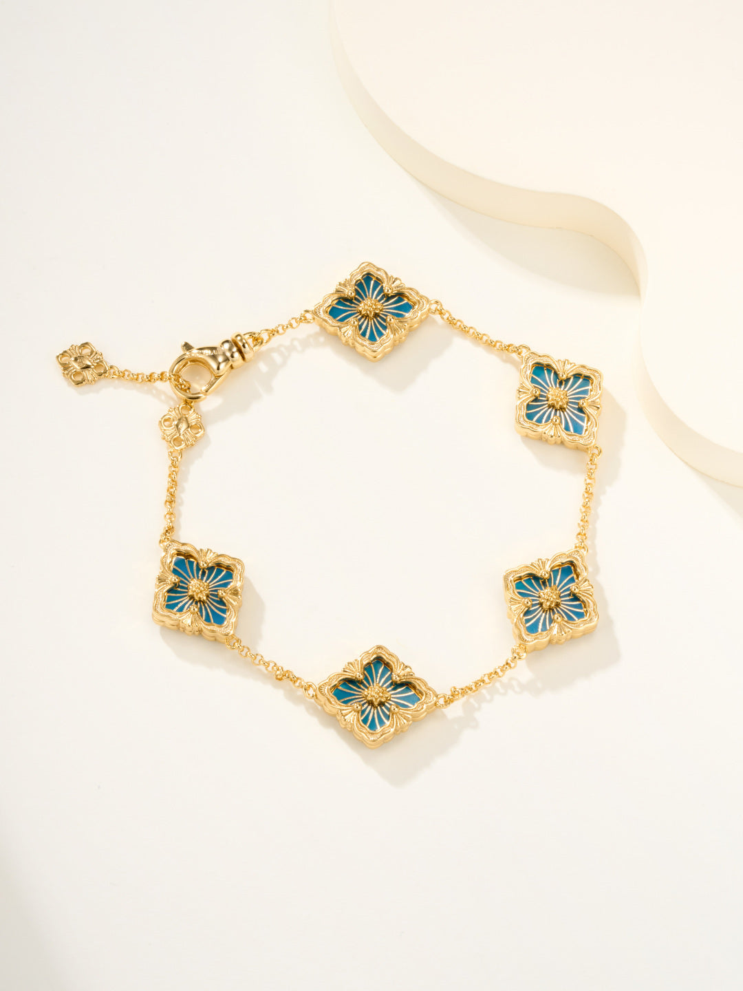 [⭐Seralia]B.C.L ENAMELED Five-Flower Bracelet（Various Colors)