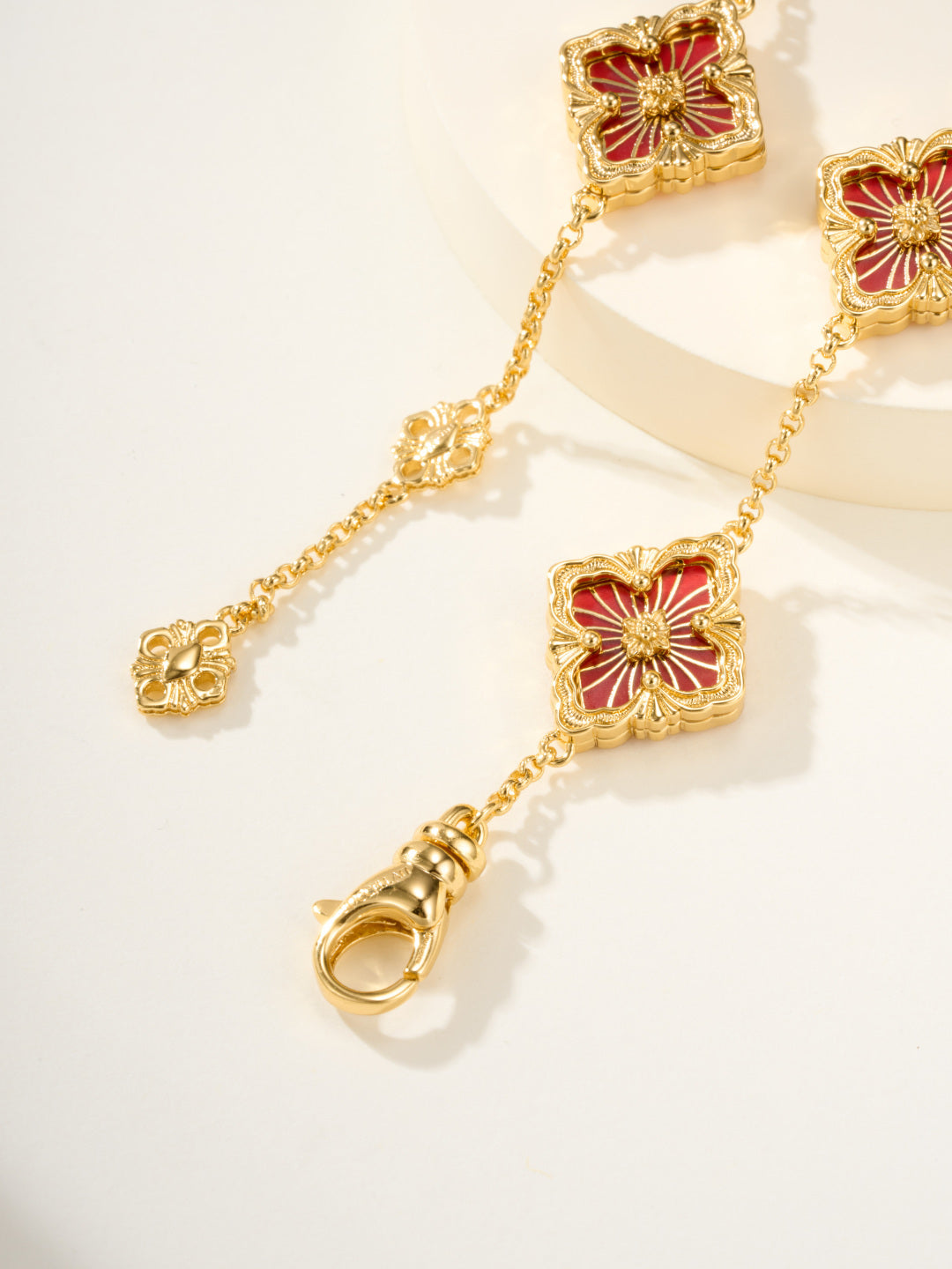 [⭐Seralia]B.C.L ENAMELED Five-Flower Bracelet（Various Colors)