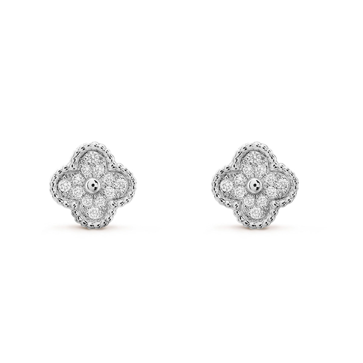 [⭐Seralia]CLOVER MINI DIAMOND STUD EARRINGS