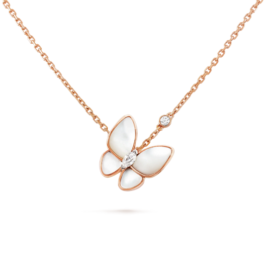 [⭐Seralia]BUTTERFLY MOP DIAMOND NECKLACE