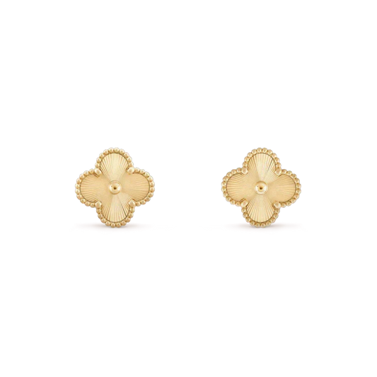[⭐Seralia]CLOVER MINI 9.5MM LASER EARRINGS