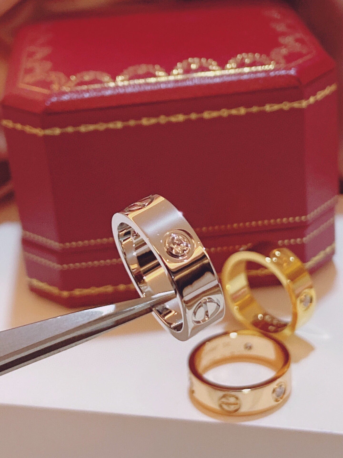 [⭐Seralia]Three-Diamond Ring