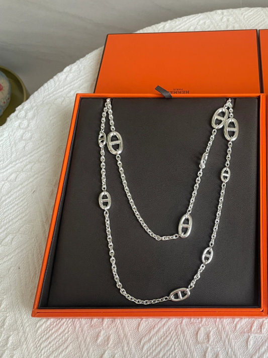 [⭐Seralia]Classic Silver Sweater Chain