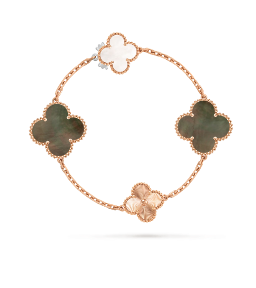 [⭐Seralia]DETACHABLE CLOVER 15(11+4) FLOWER SILVER NECKLACE SET