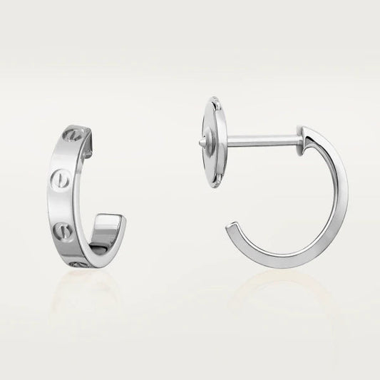 [⭐Seralia]LOVE EARRINGS 2.65MM SILVER