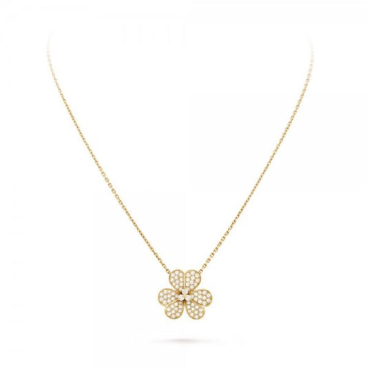 [⭐Seralia]FLOWER DIAMOND NECKLACE